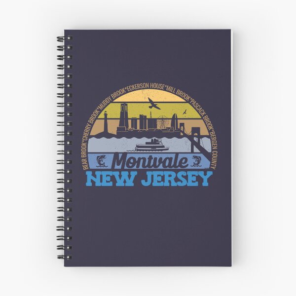 Item preview, Montvale New Jersey Sunset Retro Vintage Local Pride Logo designed and sold by CRHPOD20.