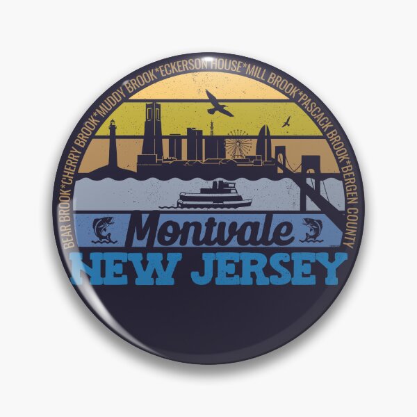 Item preview, Montvale New Jersey Sunset Retro Vintage Local Pride Logo designed and sold by CRHPOD20.