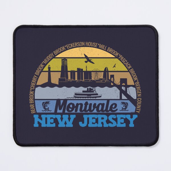 Item preview, Montvale New Jersey Sunset Retro Vintage Local Pride Logo designed and sold by CRHPOD20.