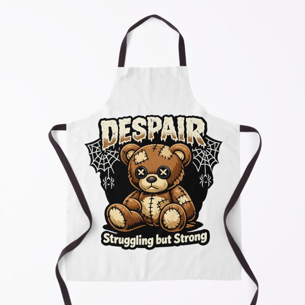 Item preview, Despair Bear – Struggling but Strong Gothic Teddy designed and sold by ZayCreates.