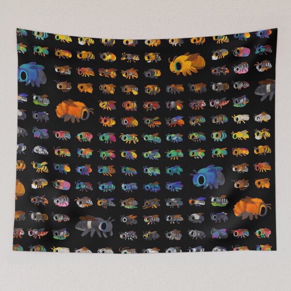 Item preview, Bees - dark designed and sold by pikaole.