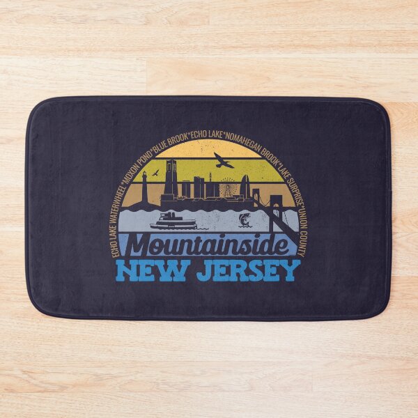 Item preview, Mountainside New Jersey Sunset Retro Vintage Local Pride Logo designed and sold by CRHPOD20.