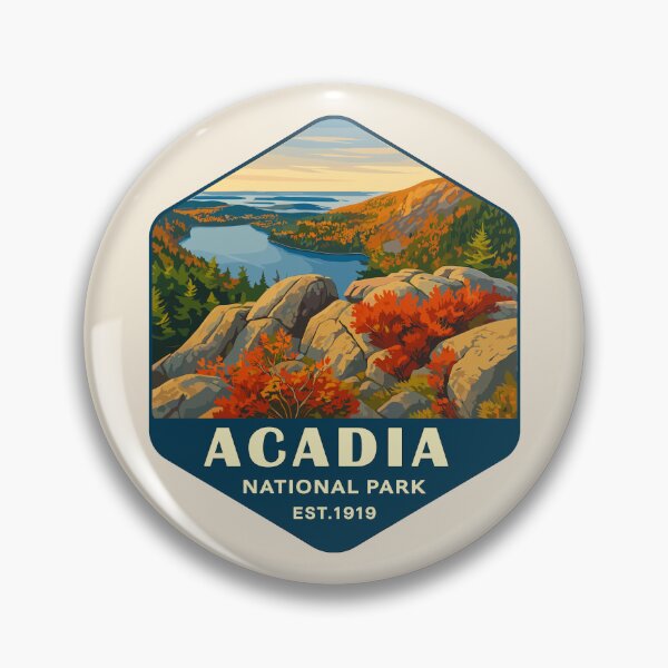 Item preview, Vintage  Style Acadia National Park Maine US Retro Design designed and sold by Gideon Emmerich.