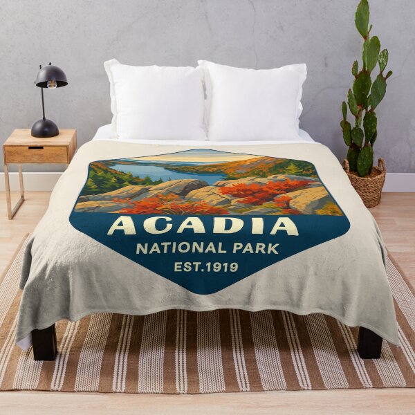 Item preview, Vintage  Style Acadia National Park Maine US Retro Design designed and sold by Gideon Emmerich.