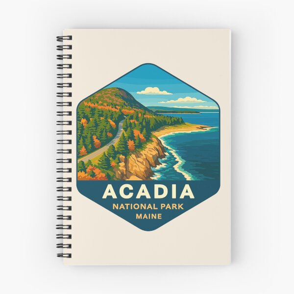 Item preview, Vintage Style Acadia National Park Maine US Retro Design designed and sold by Gideon Emmerich.