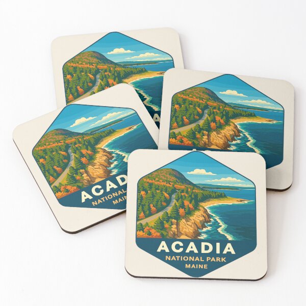 Item preview, Vintage Style Acadia National Park Maine US Retro Design designed and sold by Gideon Emmerich.