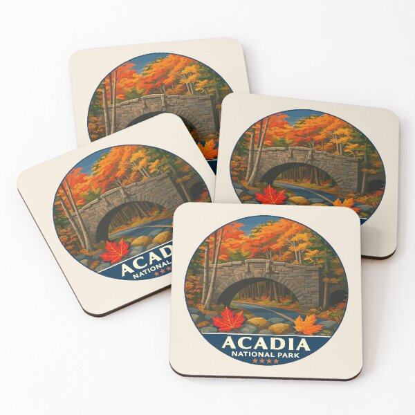 Item preview, Vintage Style Acadia National Park Maine US Retro Design designed and sold by Gideon Emmerich.
