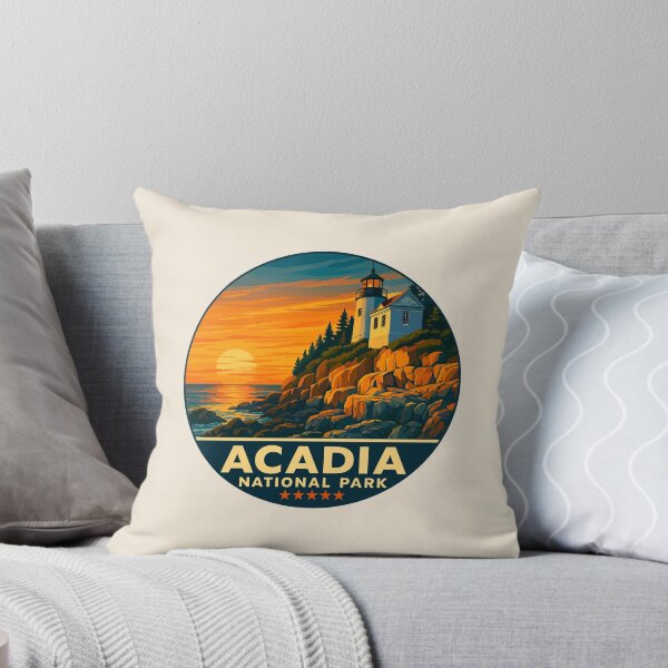 Item preview, Vintage Style Acadia National Park Maine US Retro Design designed and sold by Gideon Emmerich.
