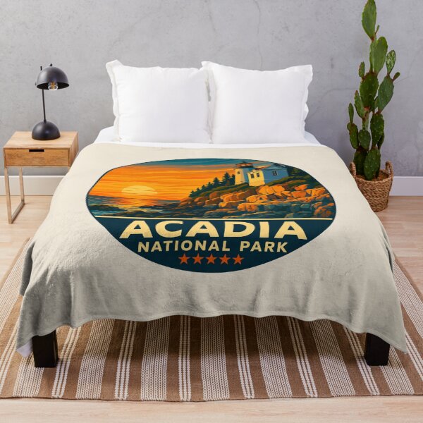 Item preview, Vintage Style Acadia National Park Maine US Retro Design designed and sold by Gideon Emmerich.