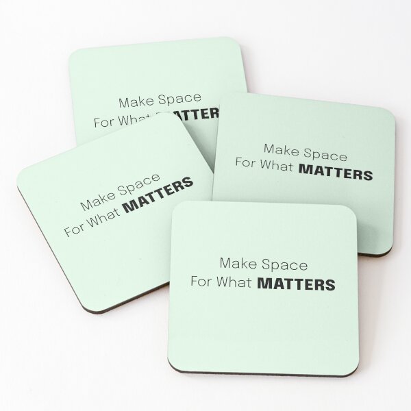 Item preview, Make Space for What Matters (C) Living Simple designed and sold by Sachie's Studio.