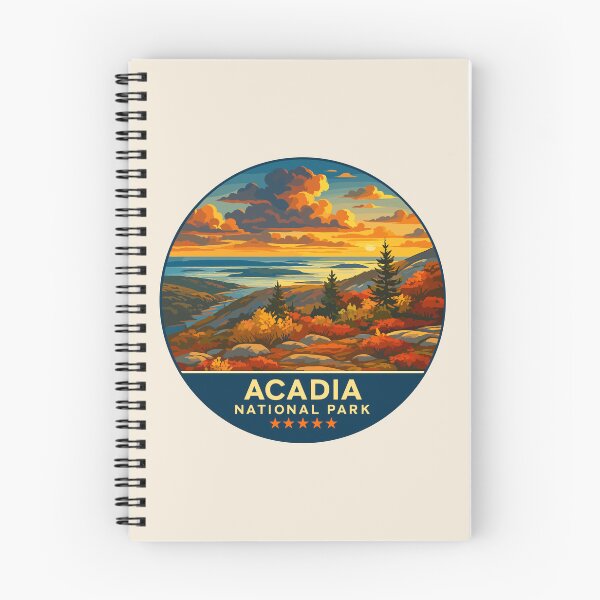 Item preview, Vintage Style Acadia National Park Maine US Retro Design designed and sold by Gideon Emmerich.