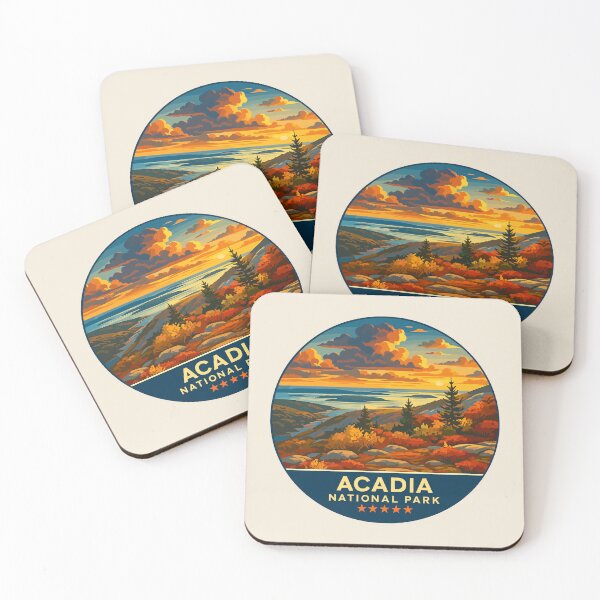 Item preview, Vintage Style Acadia National Park Maine US Retro Design designed and sold by Gideon Emmerich.