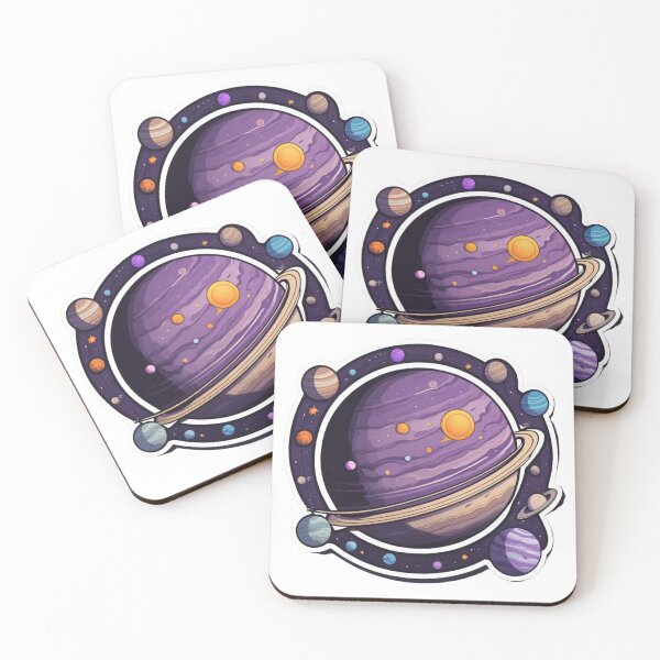 Item preview, Purple Space Sticker - Big Planet designed and sold by shlepyart.