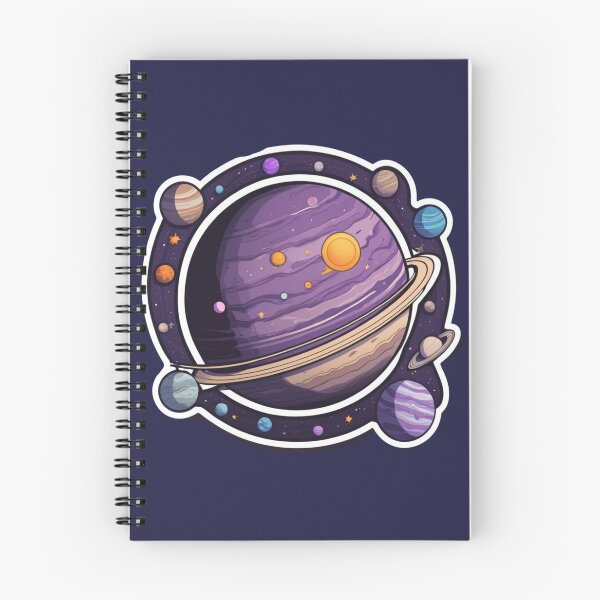 Item preview, Purple Space Sticker - Big Planet designed and sold by shlepyart.