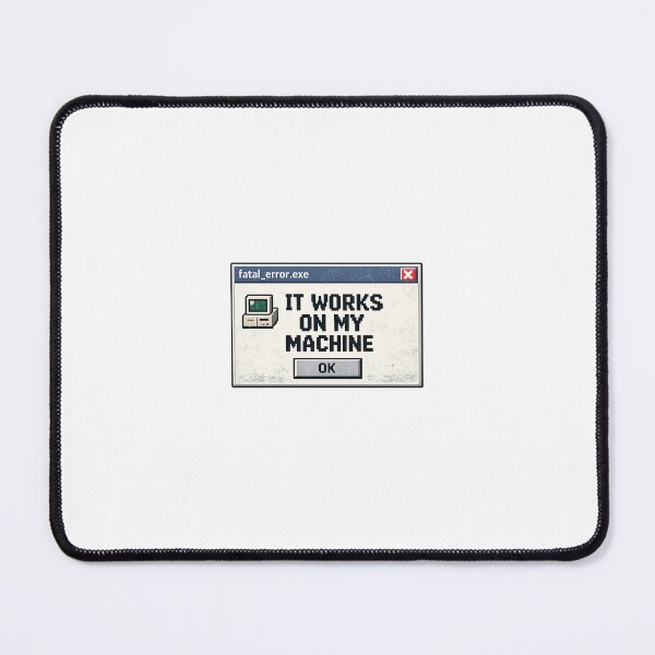 Item preview, It Works On My Machine Funny Programmer Retro Computer designed and sold by OffTheThread-.