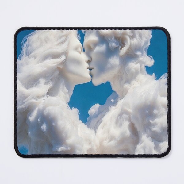 Item preview, Cloud Lovers Kiss in the Blue Sky designed and sold by PixelVibe782.