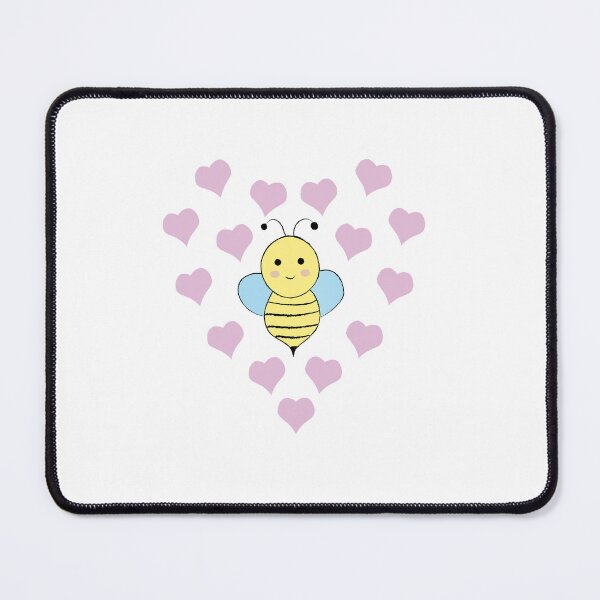 Item preview, Cute Bee surrounded by Hearts designed and sold by Hedgie Designs.