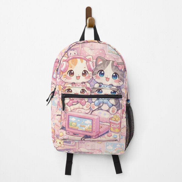 Item preview, Gamer cats, kawaii anime kittens playing video games designed and sold by Mauswohn.