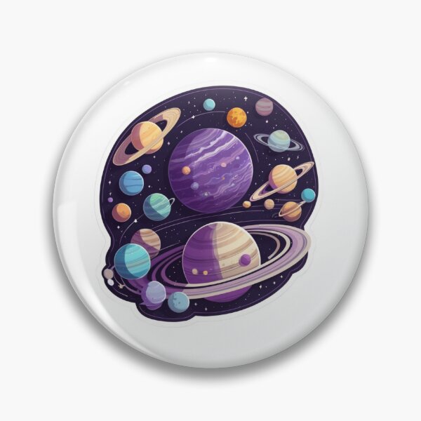 Item preview, Purple Space Sticker - Planetarium designed and sold by shlepyart.