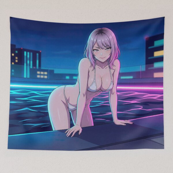 Item preview, Light-Hearted Girl – Night Pool anime designed and sold by stereonut.