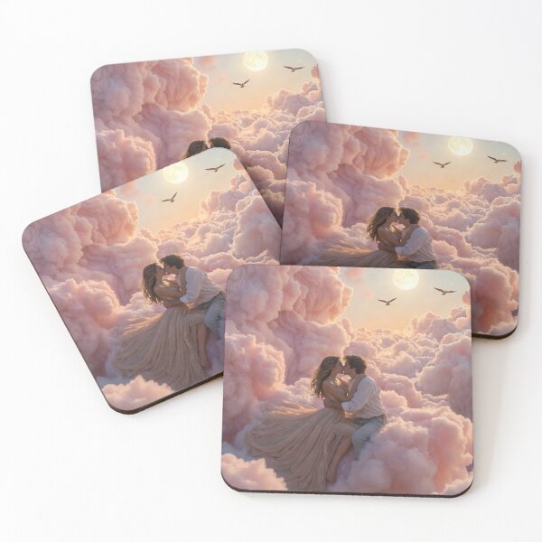 Item preview, Heavenly Lovers on Pink Clouds designed and sold by PixelVibe782.