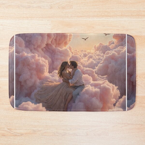 Item preview, Heavenly Lovers on Pink Clouds designed and sold by PixelVibe782.