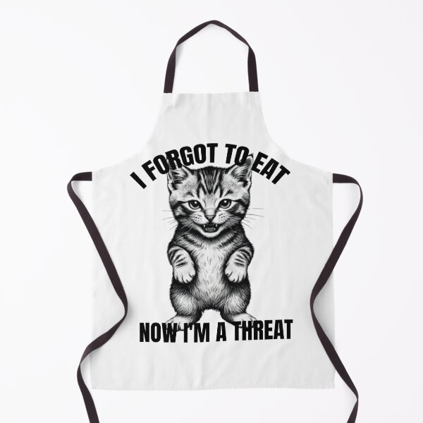 Item preview, Funny Hangry Cat Shirt - I Forgot To Eat And Now I'm A Threat designed and sold by MuggyandMo.