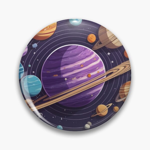 Item preview, Purple Space Sticker - SolarSystem designed and sold by shlepyart.