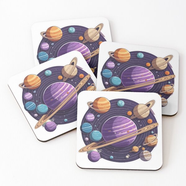 Item preview, Purple Space Sticker - SolarSystem designed and sold by shlepyart.