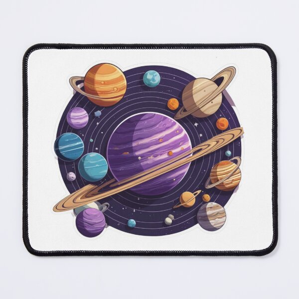 Item preview, Purple Space Sticker - SolarSystem designed and sold by shlepyart.