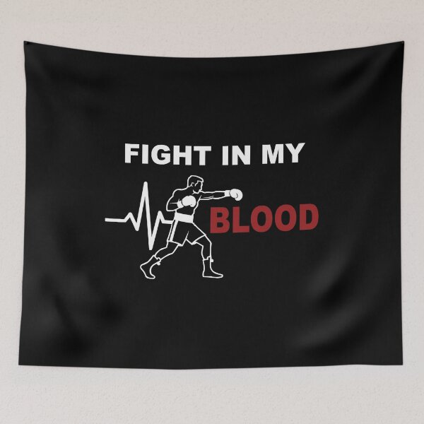 Item preview, Fight In My Blood Boxing Motivation designed and sold by OuSfian1.