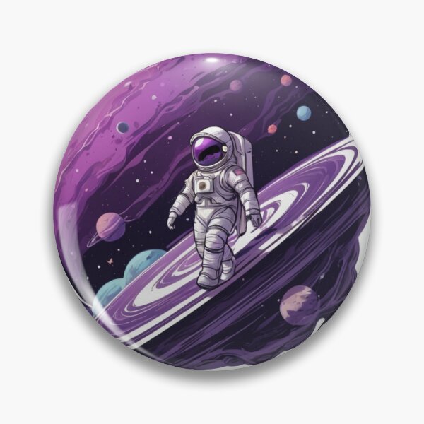 Item preview, Purple Astronaut Sticker - WALK designed and sold by shlepyart.