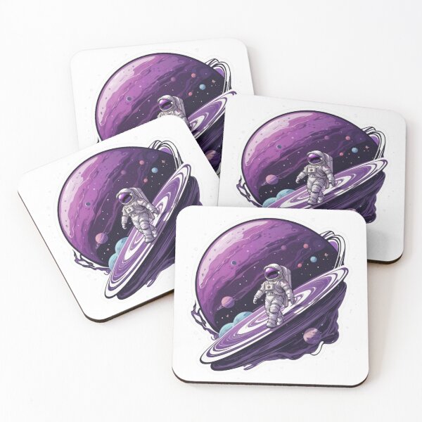 Item preview, Purple Astronaut Sticker - WALK designed and sold by shlepyart.