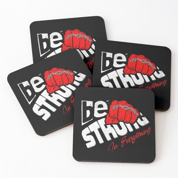 Item preview, Be Strong In Everything - Motivational Red Fist & Thorns Streetwear designed and sold by GenZFashion000.