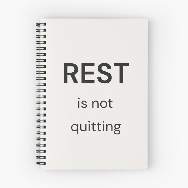 Item preview, Rest Is Not Quitting – Minimal Reminder Shirt designed and sold by QuietlyBecoming.