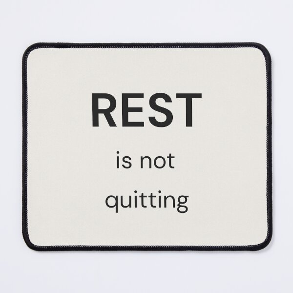 Item preview, Rest Is Not Quitting – Minimal Reminder Shirt designed and sold by QuietlyBecoming.