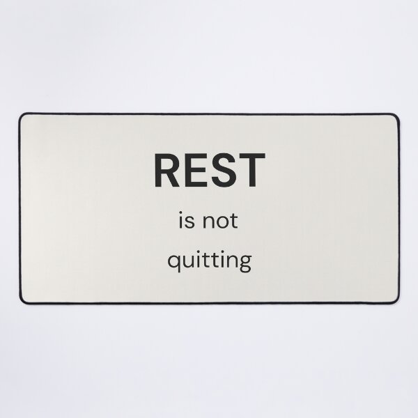 Item preview, Rest Is Not Quitting – Minimal Reminder Shirt designed and sold by QuietlyBecoming.