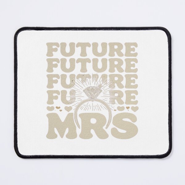 Item preview, Vintage Future Mrs Groovy Bridal Design - Ivory Cream Aesthetic designed and sold by Wild Shirt Studio.