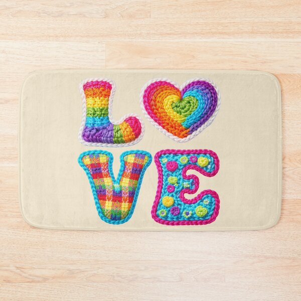 Item preview, Rainbow LOVE Design – LGBTQ+ Pride Colorful Typography Art designed and sold by AJ's Exquisites.