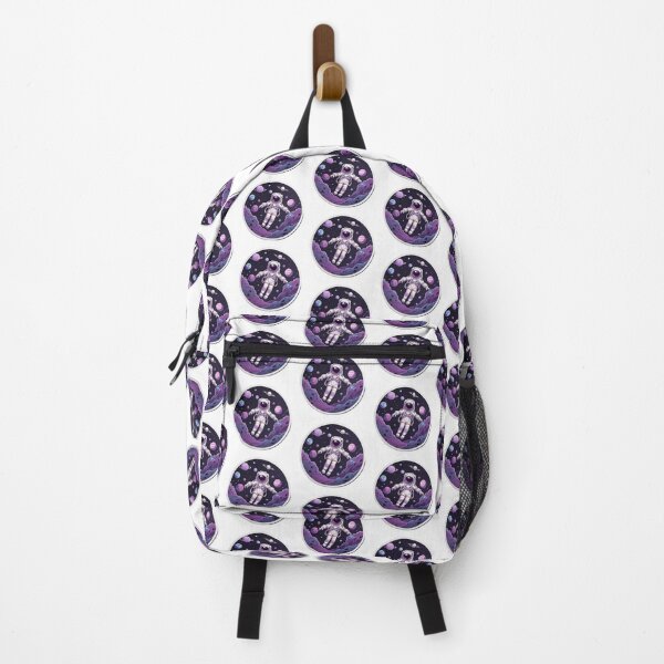 Item preview, Purple Astronaut Sticker - Space Flying designed and sold by shlepyart.