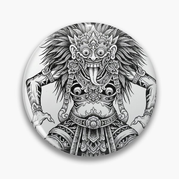 Item preview, Tribal art doddling of Rangda the Balinese Myth designed and sold by Berlin-D-Prs.
