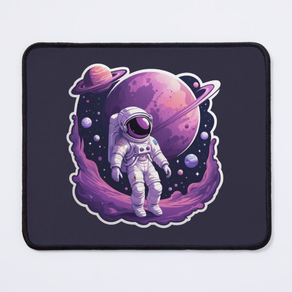 Item preview, Purple Astronaut Sticker - Space Chillout designed and sold by shlepyart.