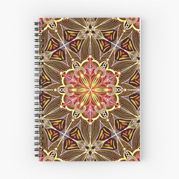 Item preview, Warm Autumn Mandala in red, yellow, orange and white designed and sold by AshvaraGaming.