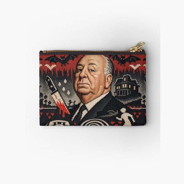 Item preview, Alfred Hitchcock horror film knitting pattern portrait designed and sold by Mauswohn.