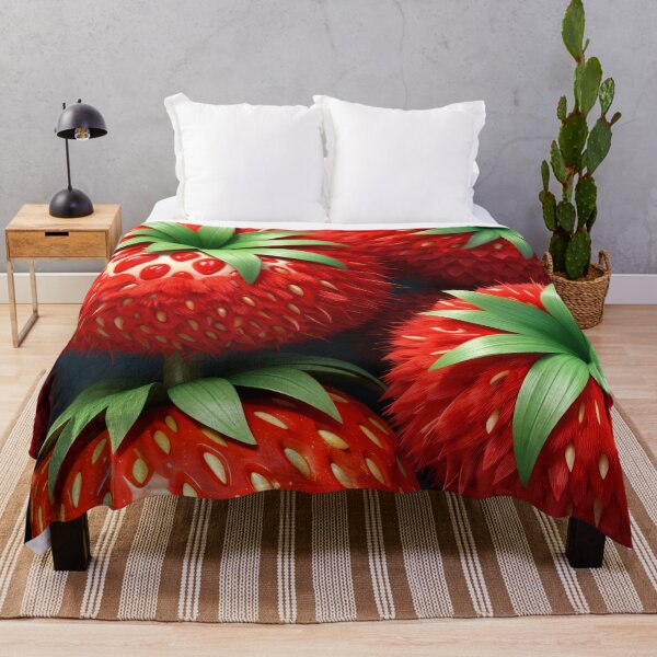 Item preview, Fluffy Strawberry Fantasy designed and sold by Kaleidoscope Print.