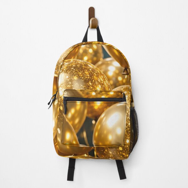 Item preview, Golden Glitter Balloons Celebration designed and sold by Kaleidoscope Print.