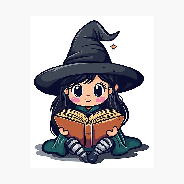 Item preview, Book Lover Witch designed and sold by bubblyrainbow.