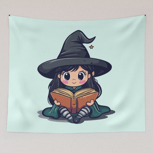 Item preview, Book Lover Witch designed and sold by bubblyrainbow.
