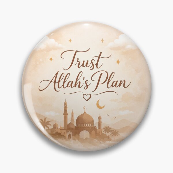 Item preview, Trust Allah’s Plan – Islamic Inspirational Quote Art designed and sold by Sadia  Jannat.