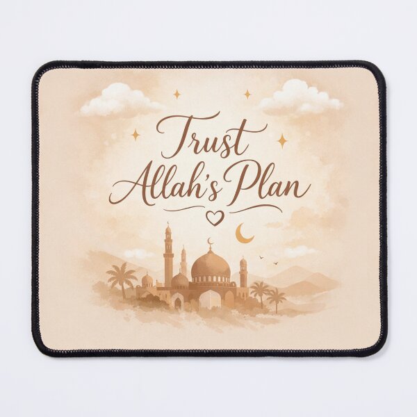 Item preview, Trust Allah’s Plan – Islamic Inspirational Quote Art designed and sold by Sadia Jannat.